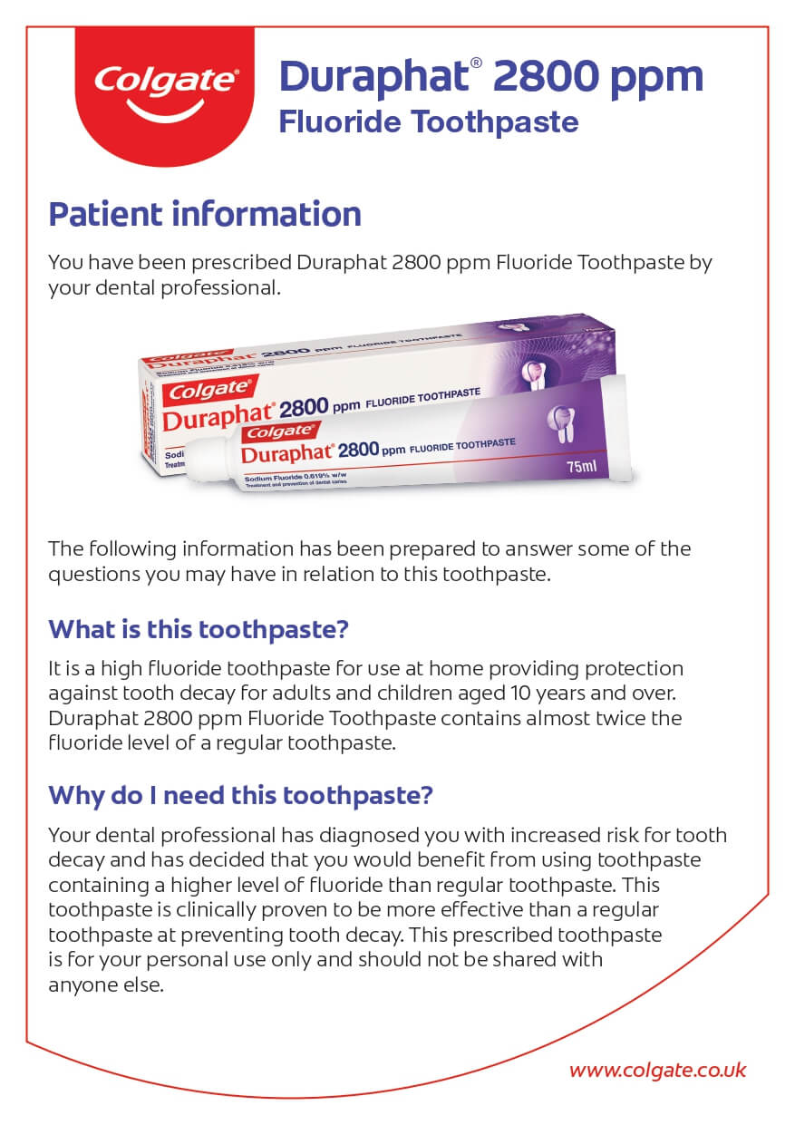 Duraphat® 2800 ppm Fluoride Toothpaste