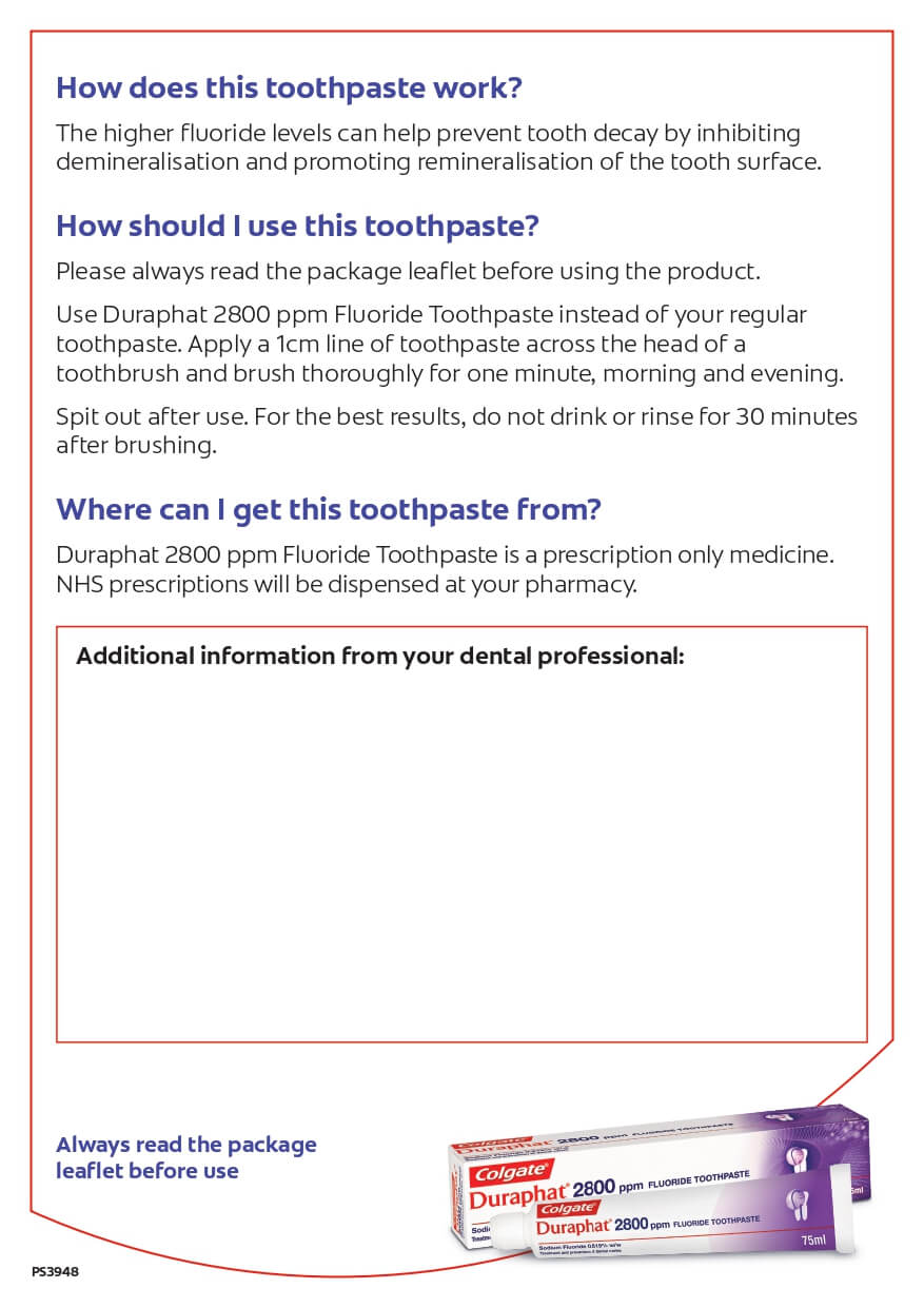 Duraphat® 2800 ppm Fluoride Toothpaste